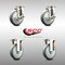 Service Caster 5 Inch 316SS Thermoplastic Rubber Swivel Top Plate Caster Brake 2 Rigid, 2PK SCC-SS31620S514-TPRB-TLB-2-R-2 - alternate 2